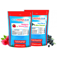 Raspberry Ketone 550mg (60 Capsules) & Acai Ultra Cleanse (60 Capsules)